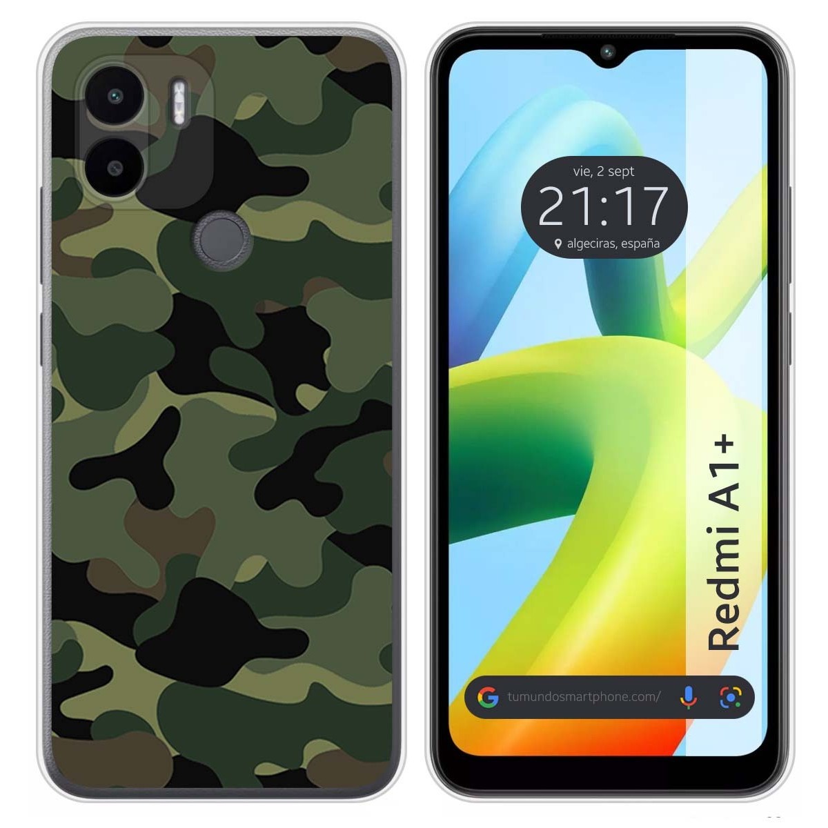 Funda Silicona para Xiaomi Redmi A1 Plus diseño Camuflaje Dibujos