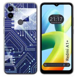Funda Silicona para Xiaomi Redmi A1 Plus diseño Circuito Dibujos
