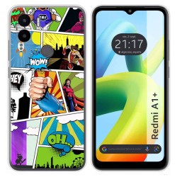 Funda Silicona para Xiaomi Redmi A1 Plus diseño Comic Dibujos