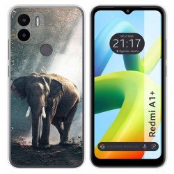 Funda Silicona para Xiaomi Redmi A1 Plus diseño Elefante Dibujos