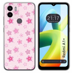 Funda Silicona para Xiaomi Redmi A1 Plus diseño Flores Dibujos