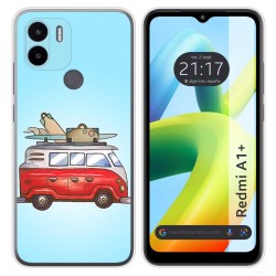 Funda Silicona para Xiaomi Redmi A1 Plus diseño Furgoneta Dibujos