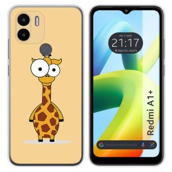 Funda Silicona para Xiaomi Redmi A1 Plus diseño Jirafa Dibujos