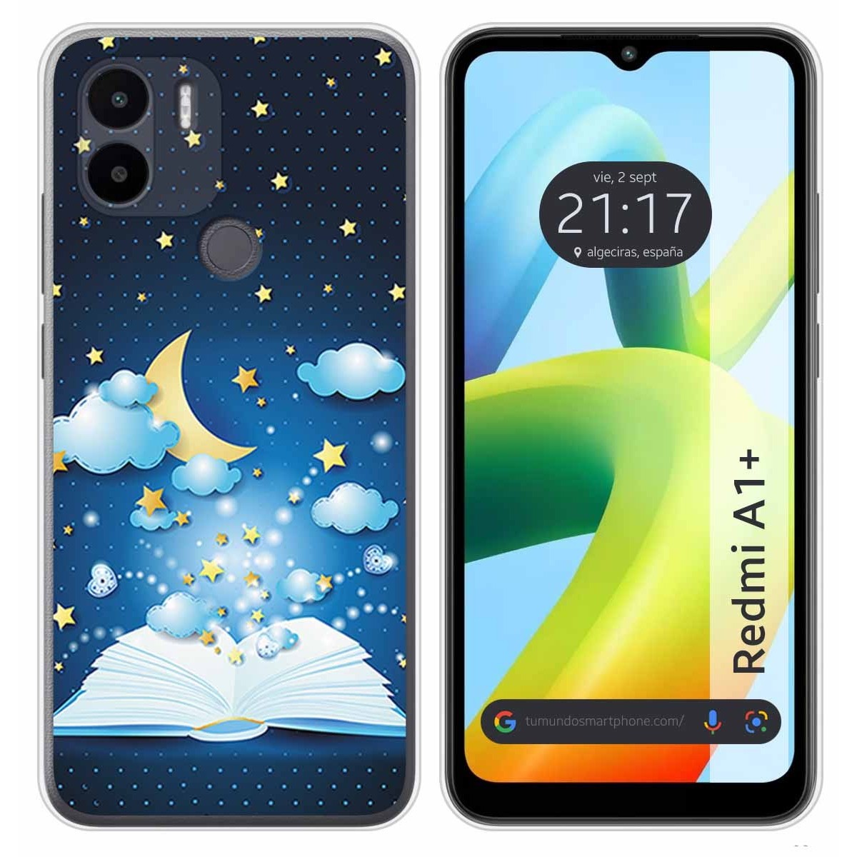 Funda Silicona para Xiaomi Redmi A1 Plus diseño Libro Cuentos Dibujos