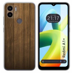 Funda Silicona para Xiaomi Redmi A1 Plus diseño Madera Dibujos