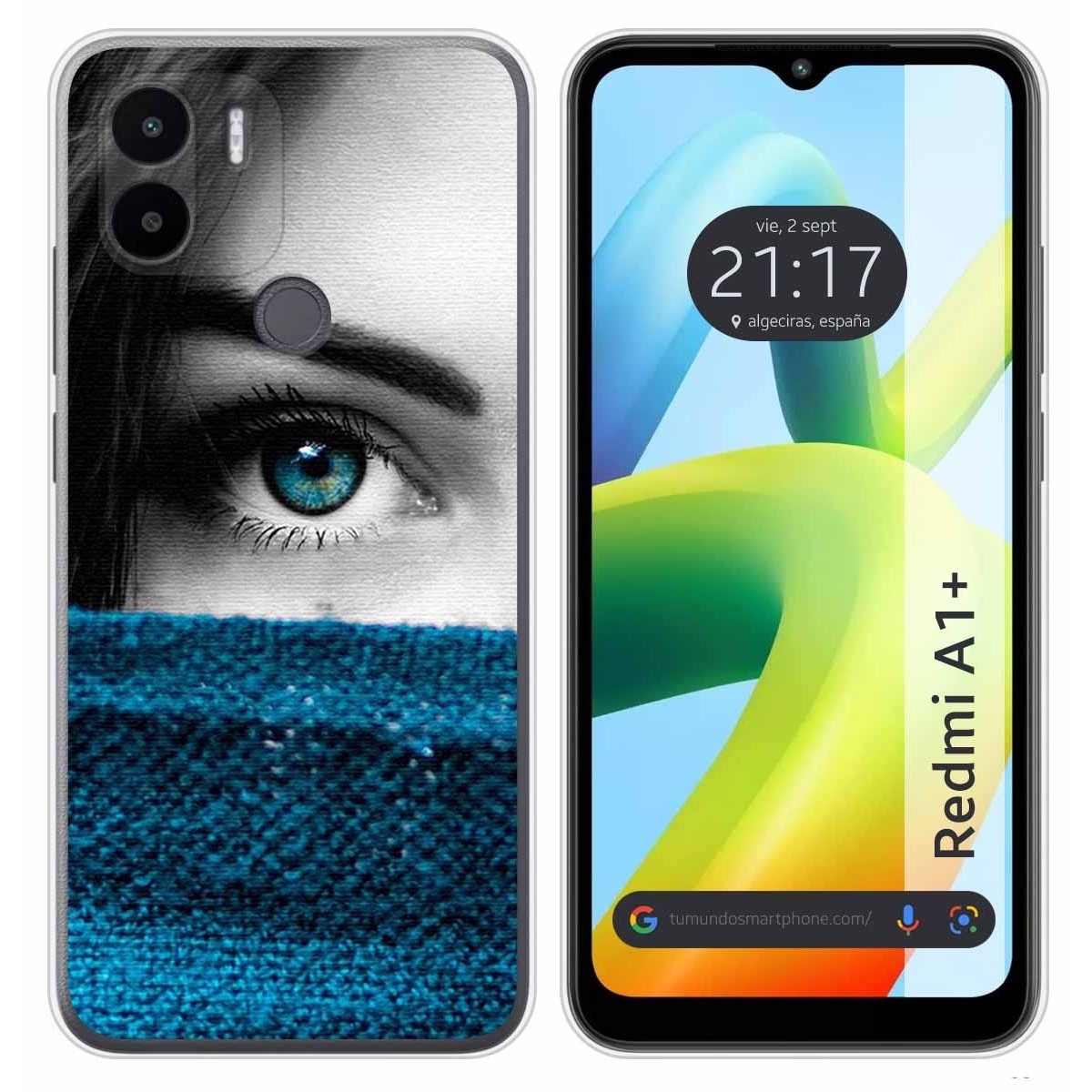 Funda Silicona para Xiaomi Redmi A1 Plus diseño Ojo Dibujos