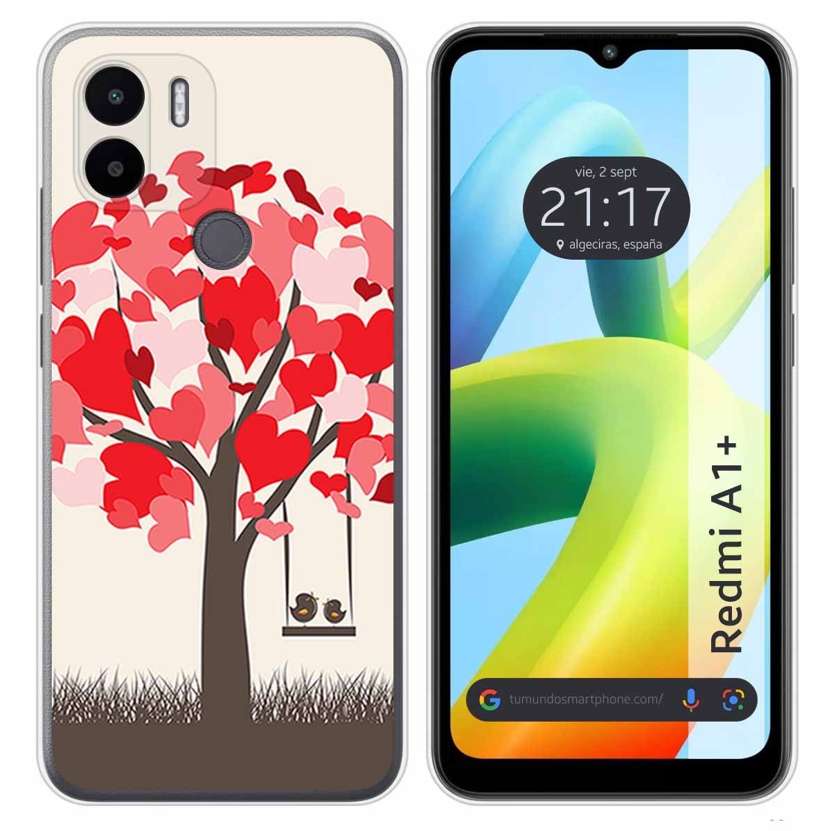 Funda Silicona para Xiaomi Redmi A1 Plus diseño Pajaritos Dibujos