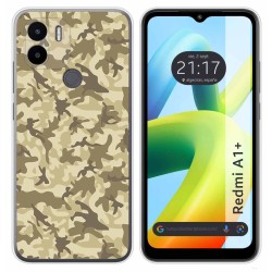 Funda Silicona para Xiaomi Redmi A1 Plus diseño Sand Camuflaje Dibujos