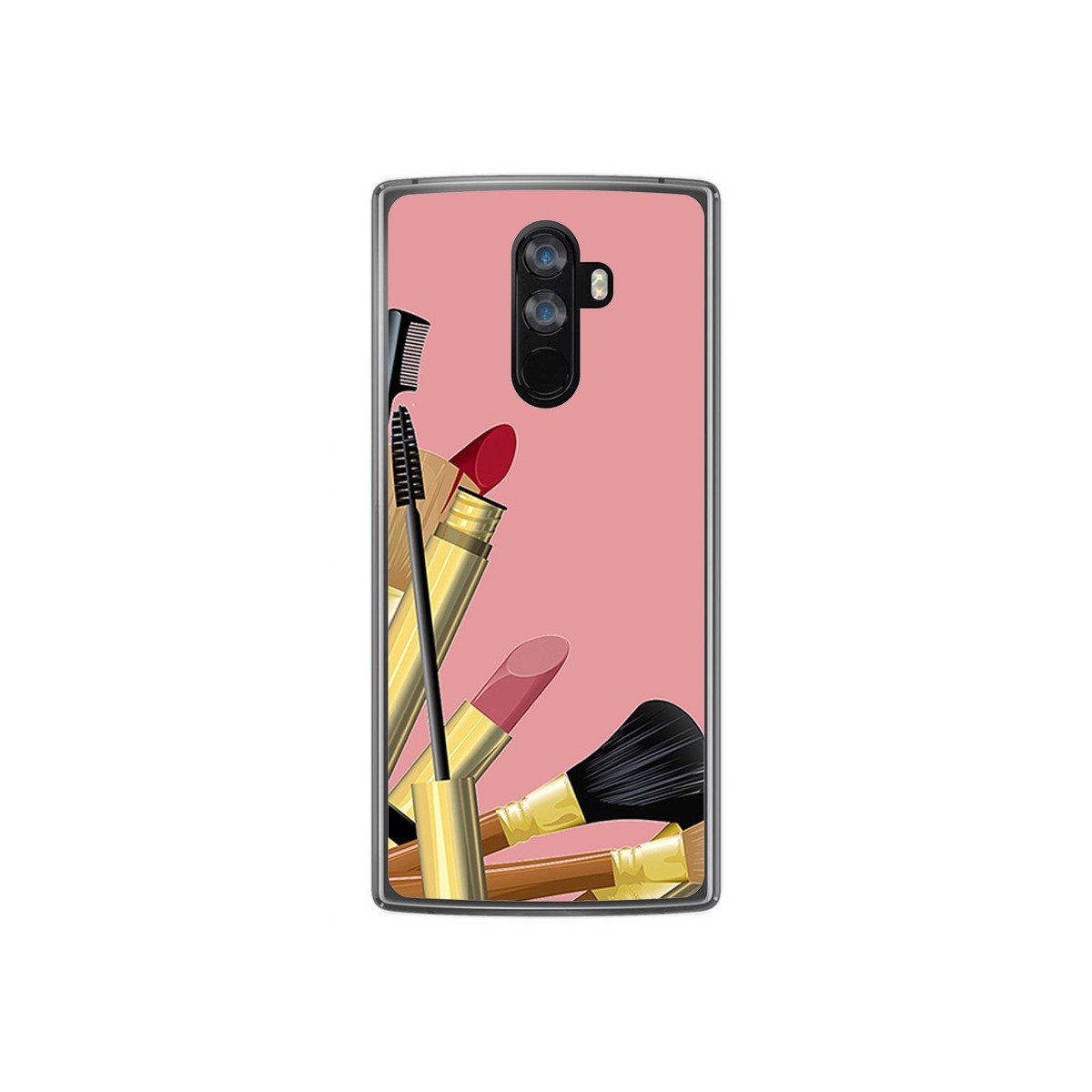 Funda Gel Tpu para Doogee Mix 2 Diseño Brochas Dibujos