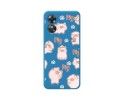 Funda Silicona Líquida Azul para Oppo A17 diseño Cerdos Dibujos