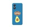 Funda Silicona Líquida Azul para Oppo A17 diseño Vegan Life Dibujos