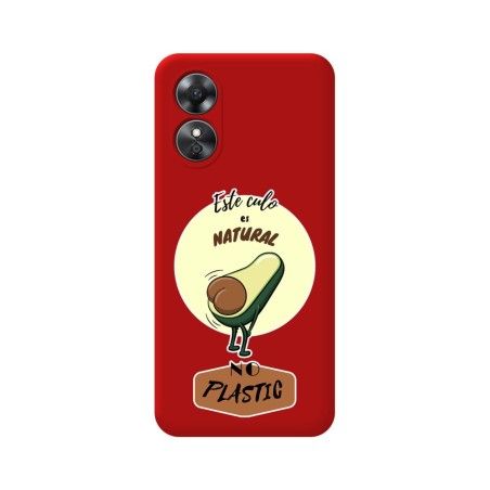 Funda Silicona Líquida Roja para Oppo A17 diseño Culo Natural Dibujos