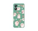 Funda Silicona Líquida Verde para Oppo A17 diseño Cerdos Dibujos