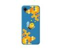 Funda Silicona Líquida Azul para ZTE Blade A31 Plus diseño Abeja Dibujos