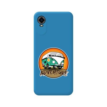 Funda Silicona Líquida Azul para ZTE Blade A31 Plus diseño Adventure Dibujos