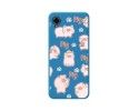 Funda Silicona Líquida Azul para ZTE Blade A31 Plus diseño Cerdos Dibujos
