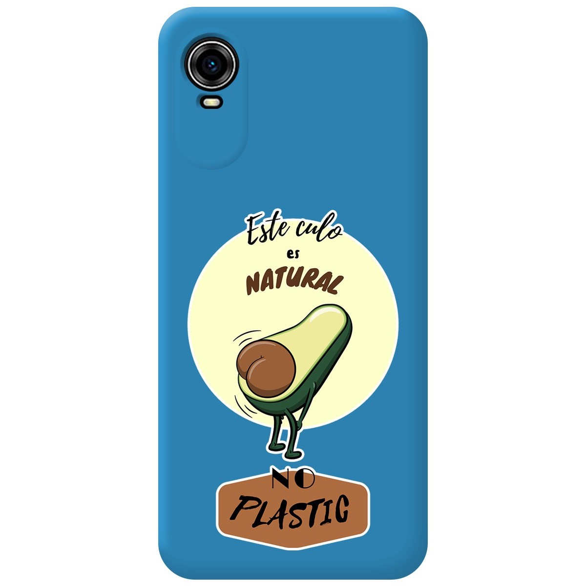 Funda Silicona Líquida Azul para ZTE Blade A31 Plus diseño Culo Natural Dibujos