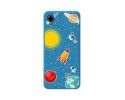 Funda Silicona Líquida Azul para ZTE Blade A31 Plus diseño Espacio Dibujos