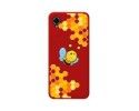 Funda Silicona Líquida Roja para ZTE Blade A31 Plus diseño Abeja Dibujos