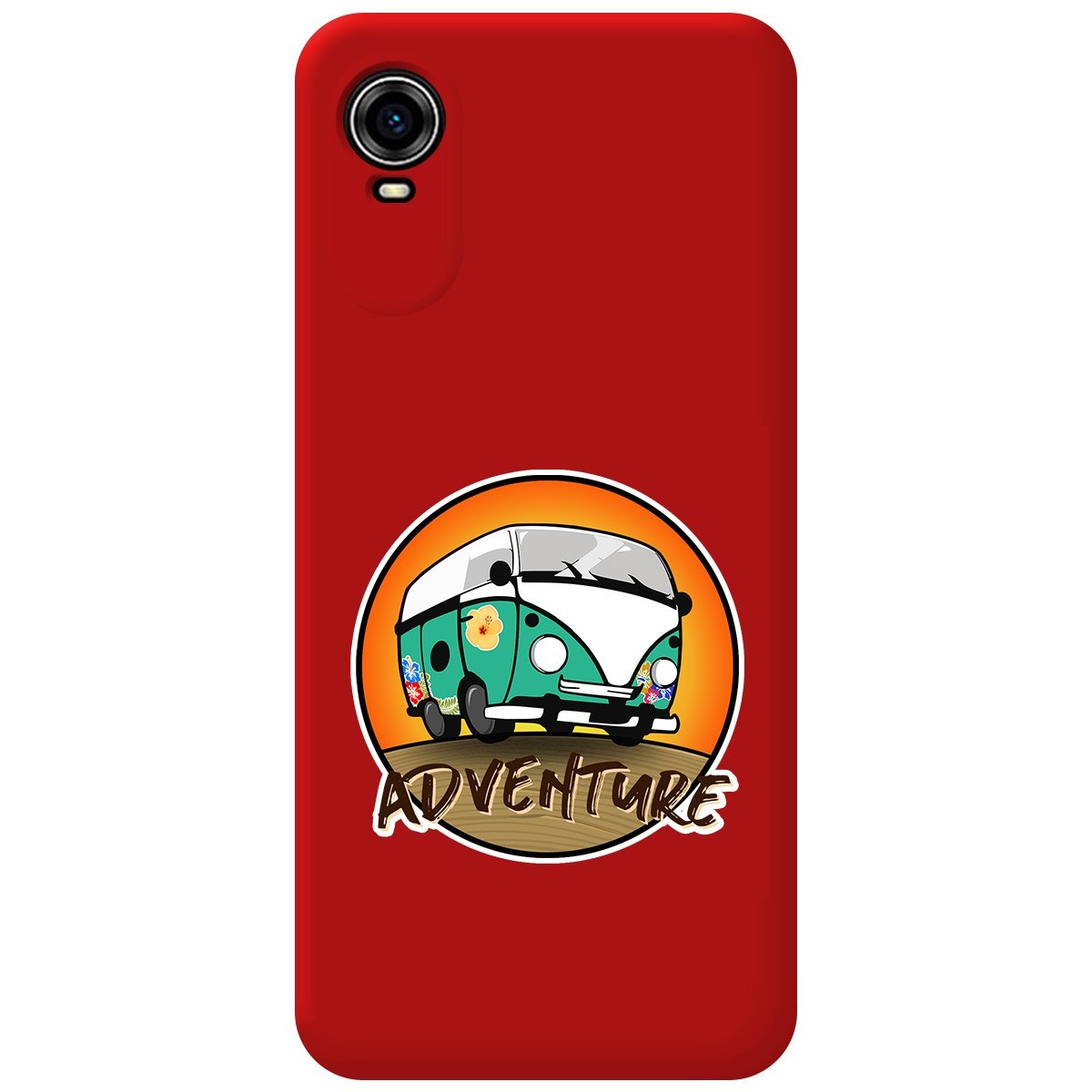Funda Silicona Líquida Roja para ZTE Blade A31 Plus diseño Adventure Dibujos