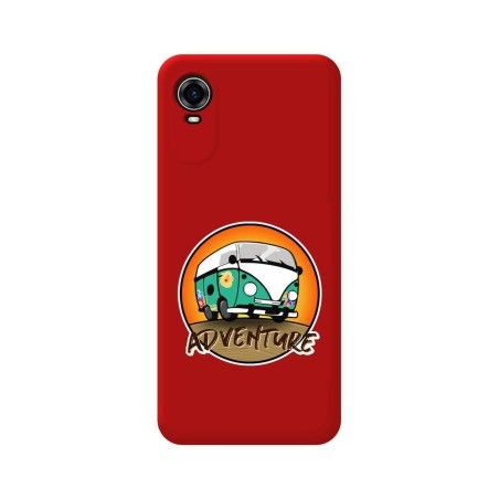 Funda Silicona Líquida Roja para ZTE Blade A31 Plus diseño Adventure Dibujos