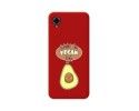 Funda Silicona Líquida Roja para ZTE Blade A31 Plus diseño Vegan Life Dibujos