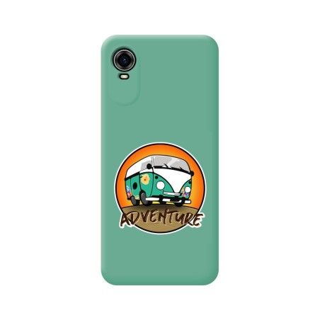 Funda Silicona Líquida Verde para ZTE Blade A31 Plus diseño Adventure Dibujos