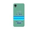 Funda Silicona Líquida Verde para ZTE Blade A31 Plus diseño Agua Dibujos