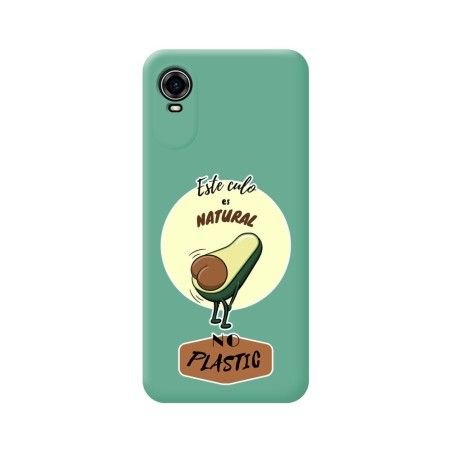 Funda Silicona Líquida Verde para ZTE Blade A31 Plus diseño Culo Natural Dibujos