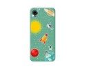Funda Silicona Líquida Verde para ZTE Blade A31 Plus diseño Espacio Dibujos