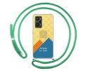 Personaliza tu Funda Colgante Transparente para Realme GT Neo 3T 5G con Cordon Verde Agua Dibujo Personalizada