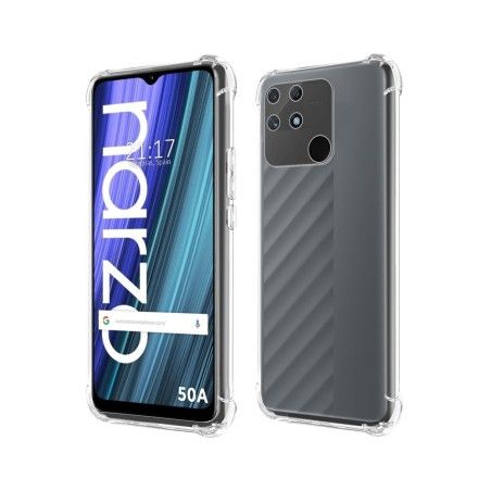 Funda Silicona Antigolpes Transparente para Realme Narzo 50A