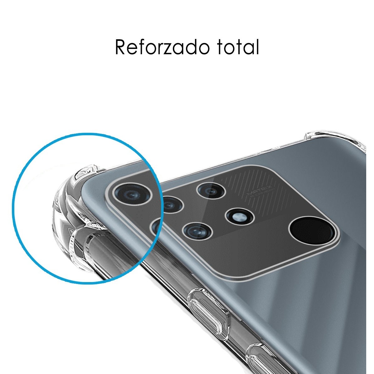 Funda Silicona Antigolpes Transparente para Realme Narzo 50A