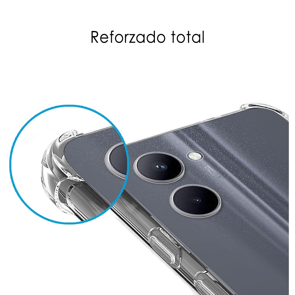 Funda Silicona Antigolpes Transparente para Realme C33