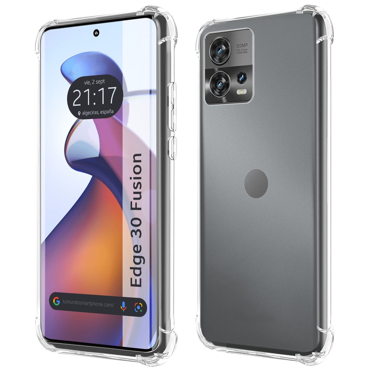 Funda Silicona Antigolpes Transparente para Motorola Edge 30 Fusion 5G