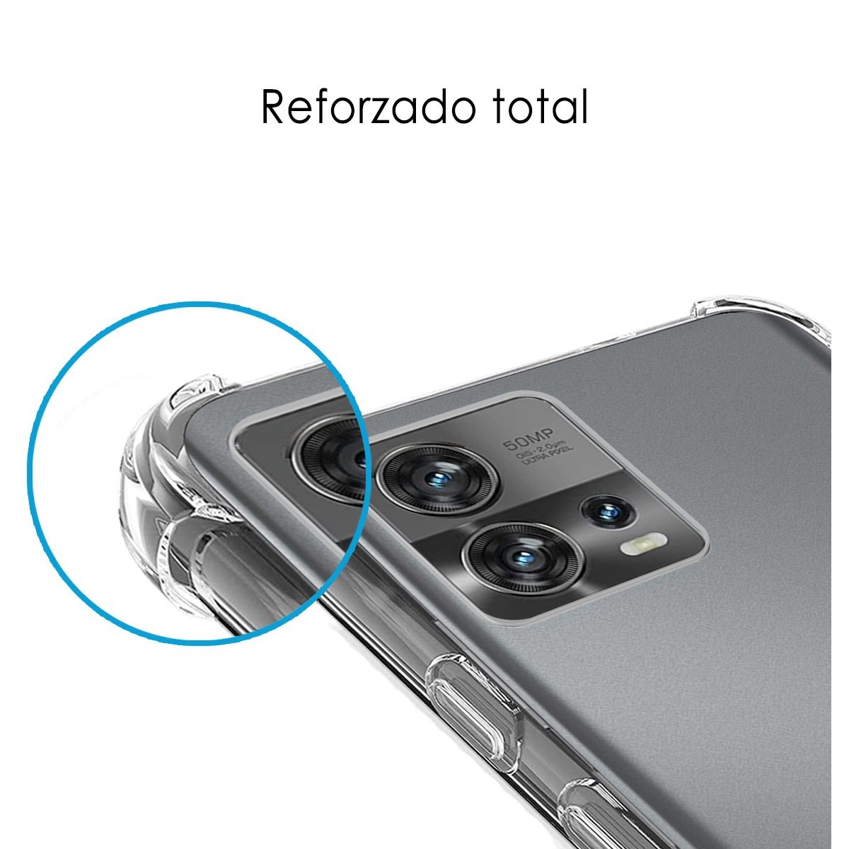 Funda Silicona Antigolpes Transparente para Motorola Edge 30 Fusion 5G