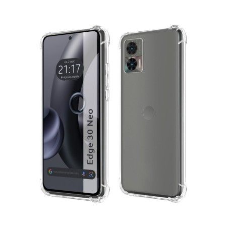 Funda Silicona Antigolpes Transparente para Motorola Edge 30 Neo 5G