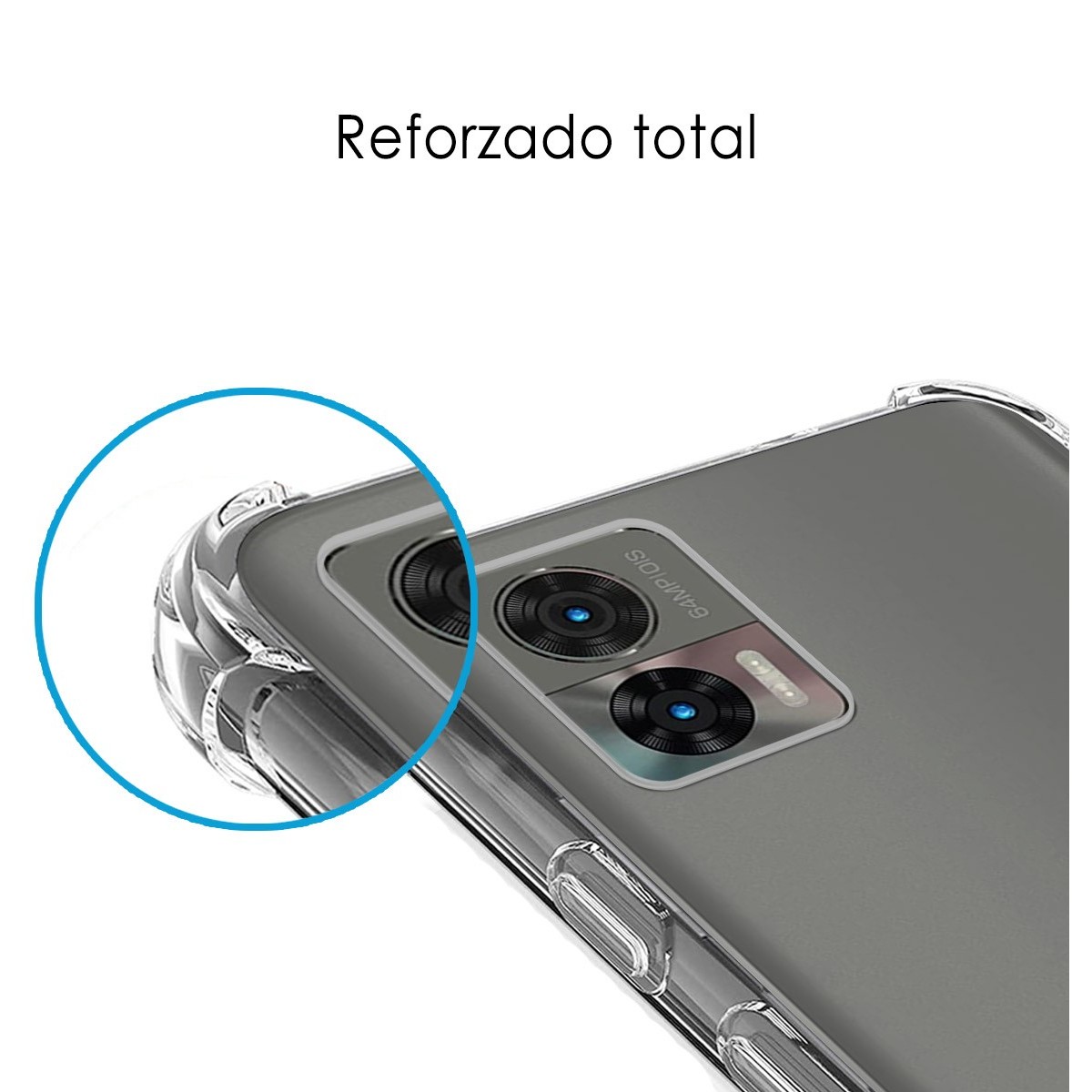 Funda Silicona Antigolpes Transparente para Motorola Edge 30 Neo 5G