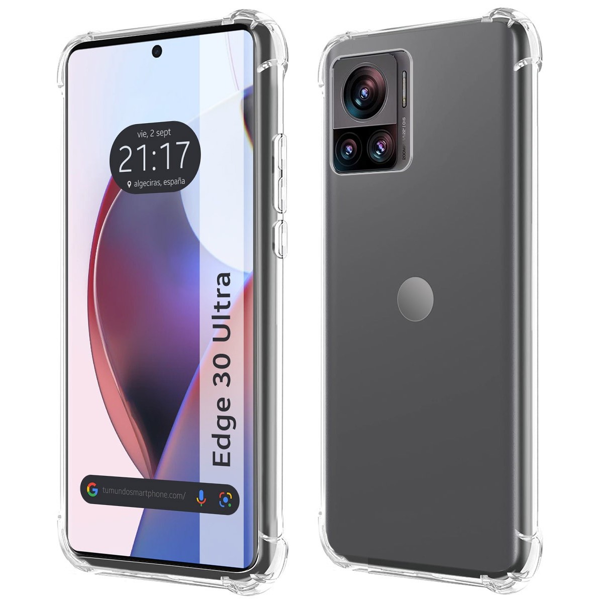 Funda Silicona Antigolpes Transparente para Motorola Edge 30 Ultra 5G