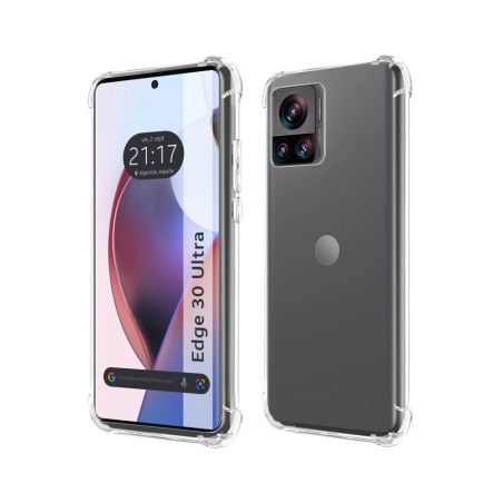 Funda Silicona Antigolpes Transparente para Motorola Edge 30 Ultra 5G