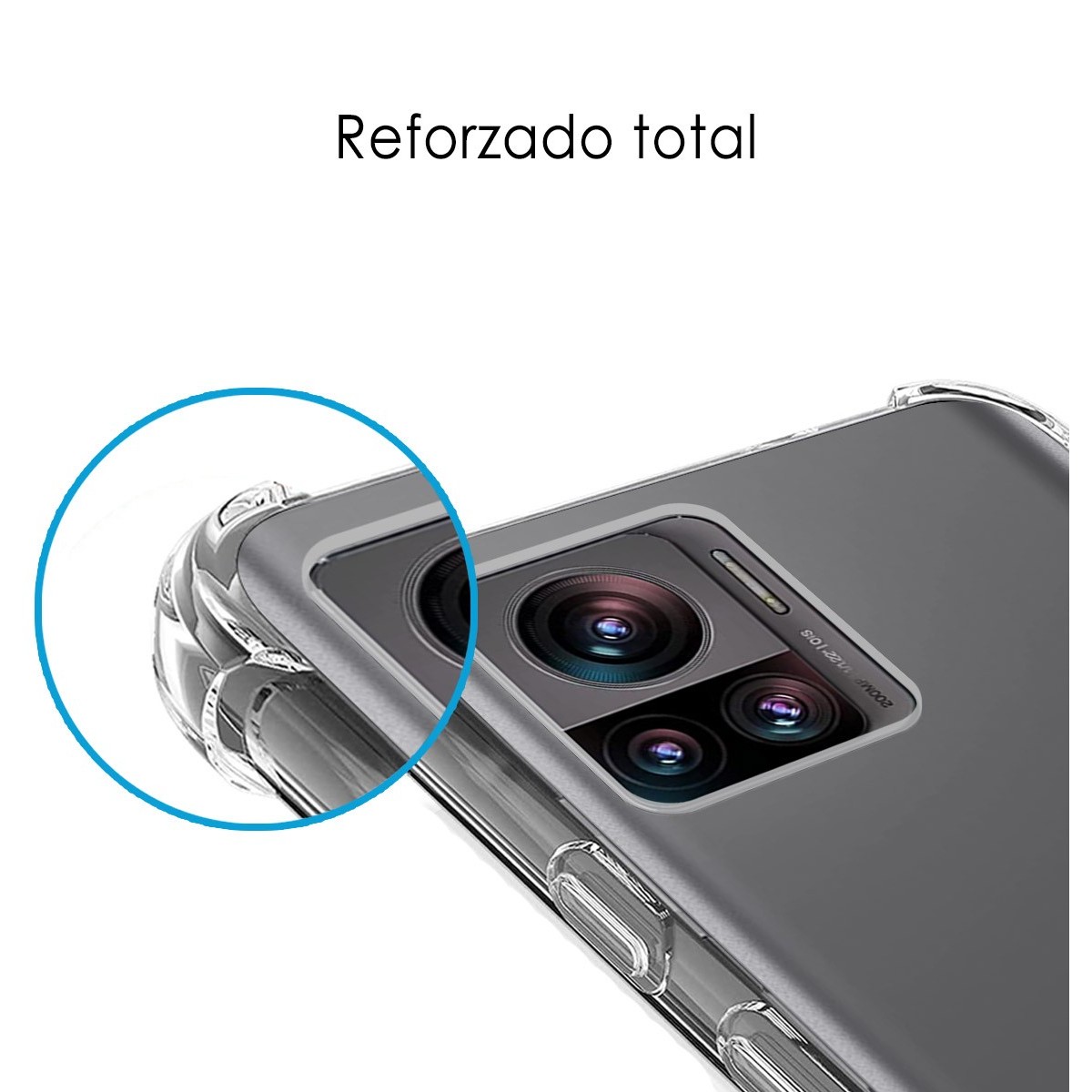 Funda Silicona Antigolpes Transparente para Motorola Edge 30 Ultra 5G
