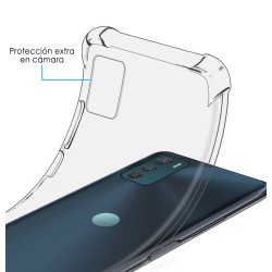 Funda Silicona Antigolpes Transparente para Motorola Moto G42 4G 2