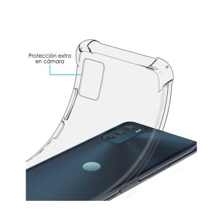 Funda Silicona Antigolpes Transparente para Motorola Moto G42 4G