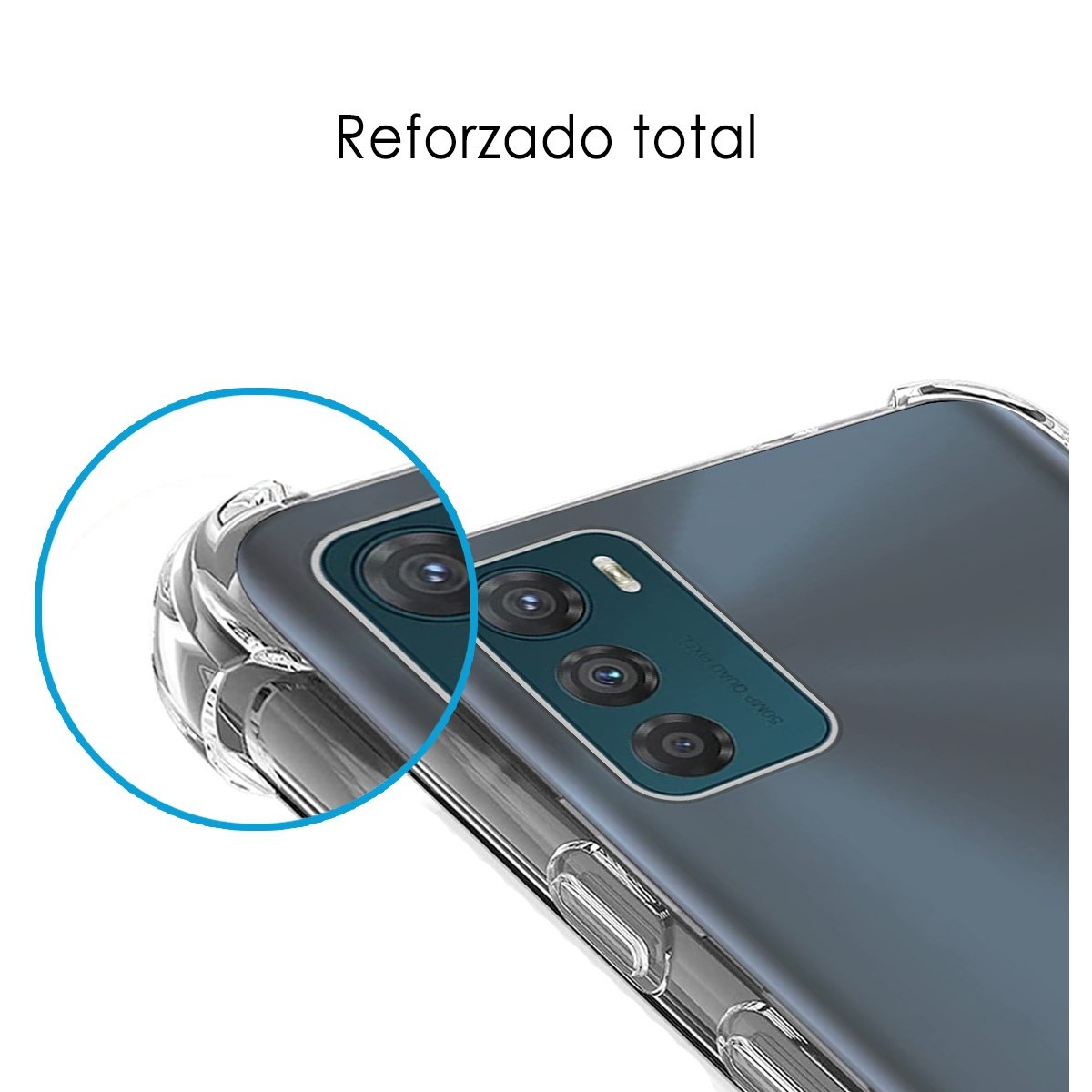 Funda Silicona Antigolpes Transparente para Motorola Moto G42 4G