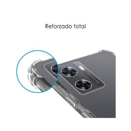 Funda Silicona Antigolpes Transparente para Oppo A57s