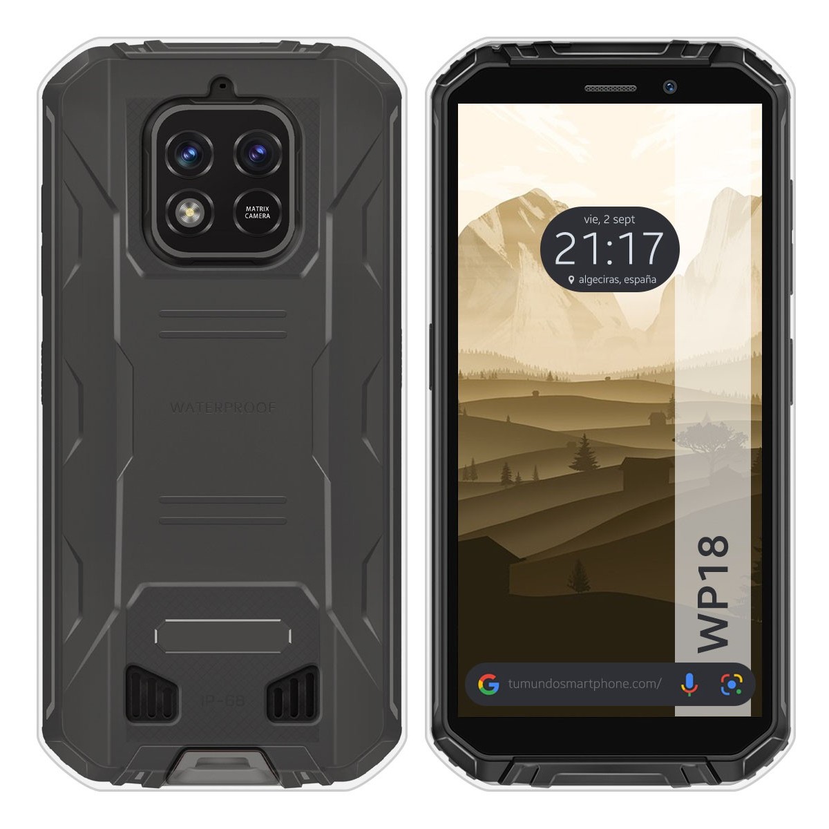 Funda Silicona Gel TPU Transparente para Oukitel WP18 (2022)