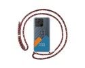 Personaliza tu Funda Colgante Transparente para Realme Narzo 50A con Cordon Rosa / Dorado Dibujo Personalizada