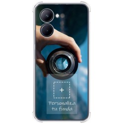 Personaliza tu Funda Silicona AntiGolpes Transparente con tu Fotografía para Realme C33 Dibujo Personalizada