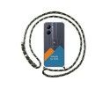 Personaliza tu Funda Colgante Transparente para Realme C33 con Cordon Verde / Dorado Dibujo Personalizada
