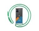 Personaliza tu Funda Colgante Transparente para Motorola Edge 30 Ultra 5G con Cordon Verde Agua Dibujo Personalizada